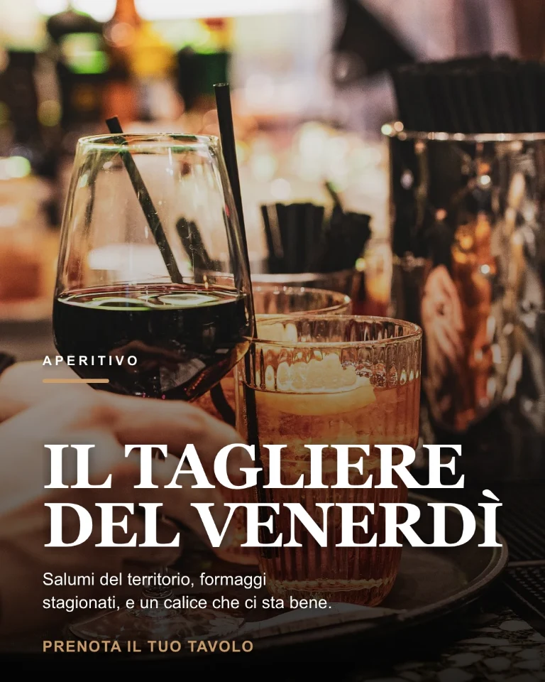 Post sull'aperitivo del venerdì, con la chiamata a prenotare il tavolo