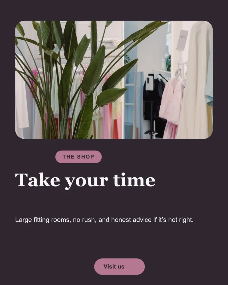 Post about the in-store experience, with an invitation to drop by