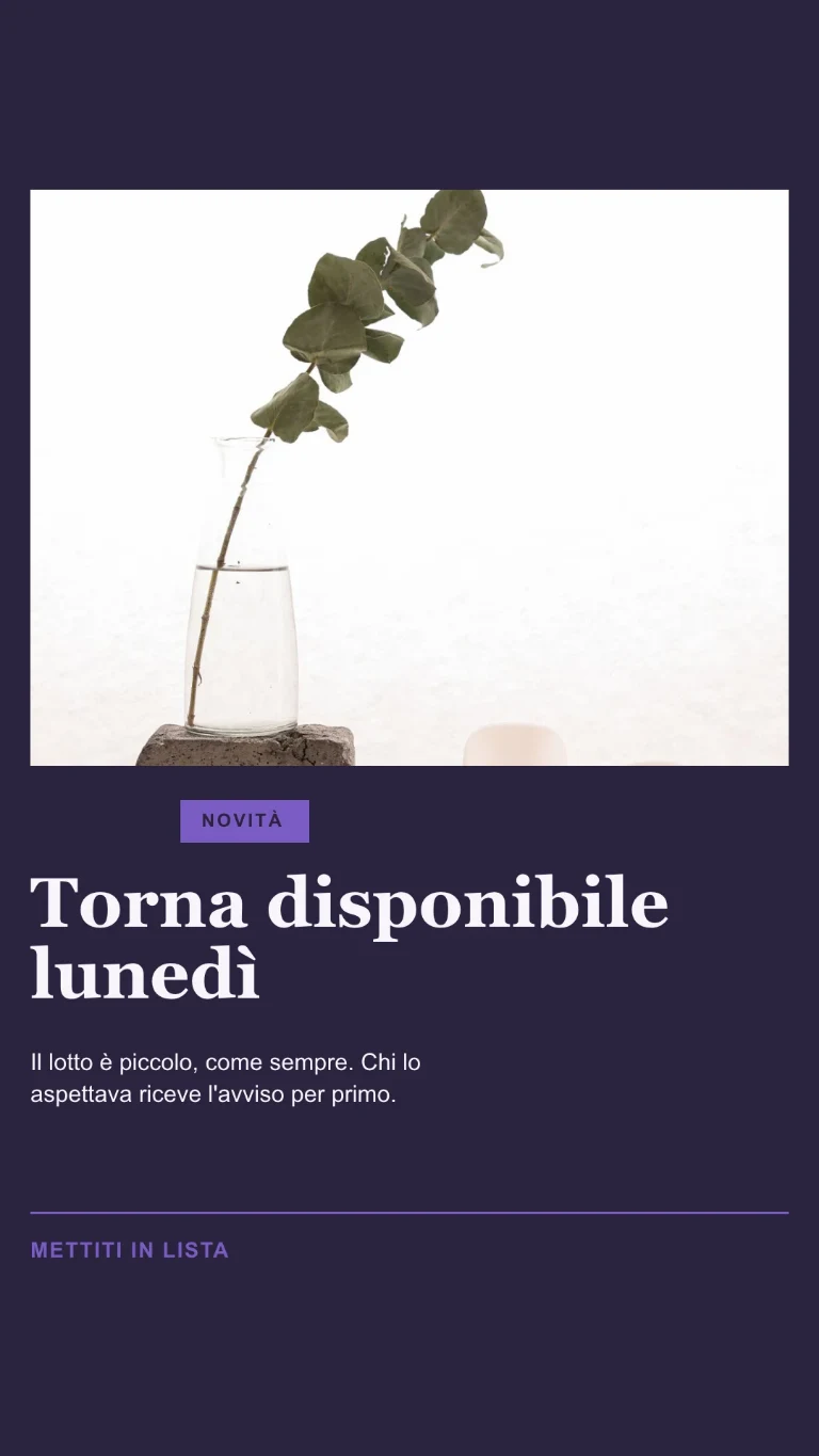 Storia verticale su un riassortimento, con invito alla lista d'attesa