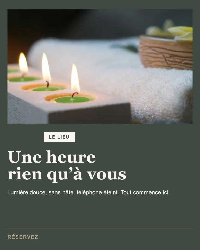Post sur l’ambiance de l’institut de beauté, avec invitation à réserver