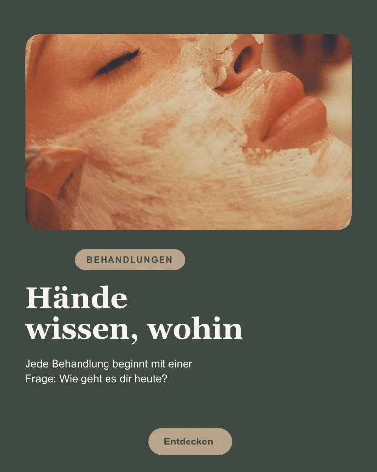 Post über Gesichtsbehandlungen, mit Kategorie-Badge und Call-to-Action