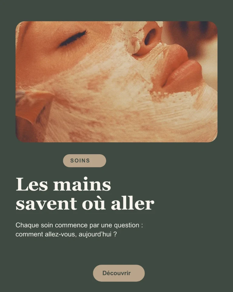Post sur les soins du visage, badge de catégorie et appel à l’action