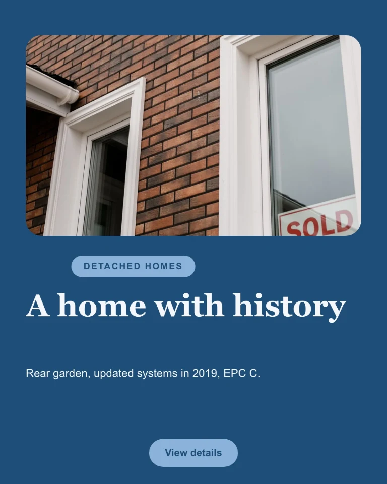 Post about a detached house, with a link to the full listing
