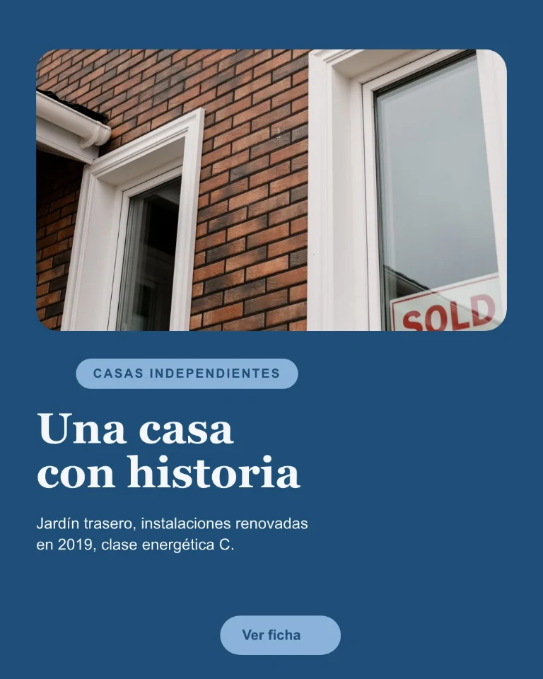 Post sobre una casa independiente, con enlace a la ficha completa