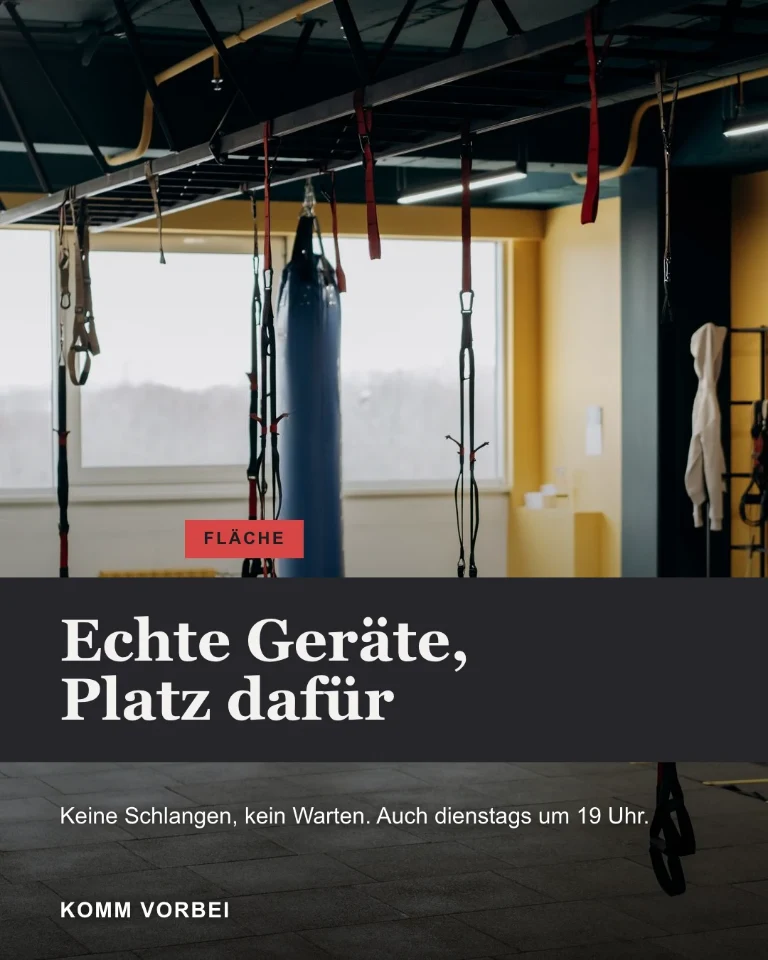 Post über Räume und Ausstattung, mit Einladung, vorbeizukommen und sie anzusehen