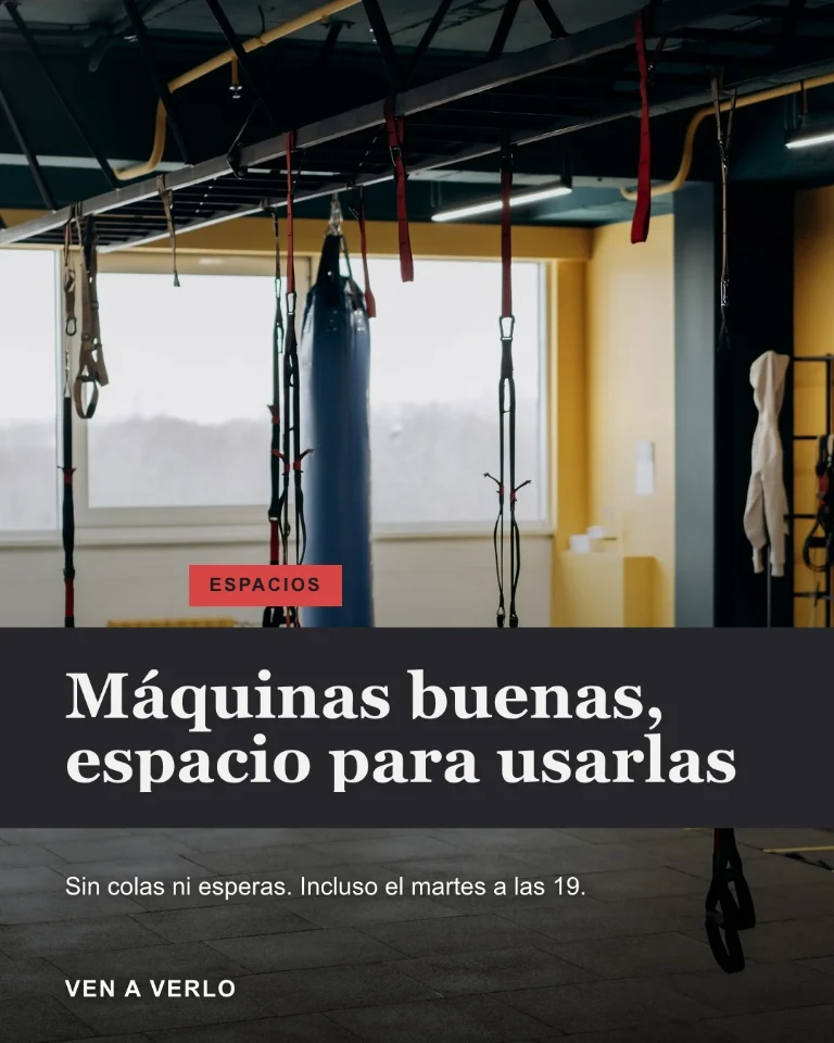 Post sobre los espacios y el equipamiento, con invitación a venir a verlo