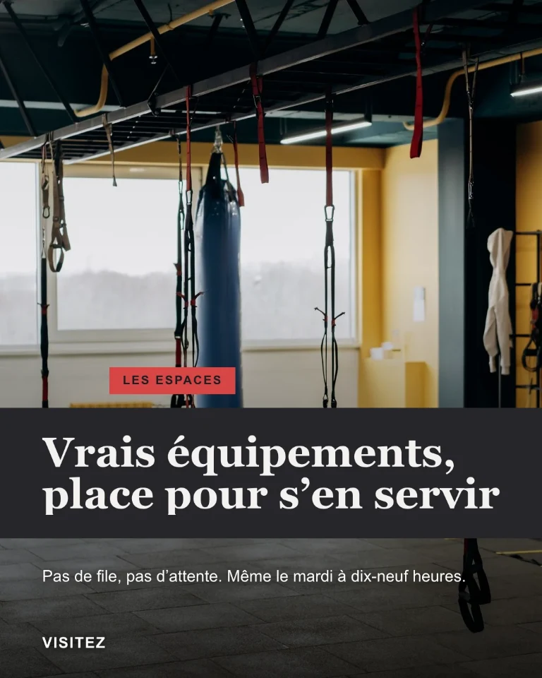 Post sur les espaces et l’équipement, avec invitation à venir voir