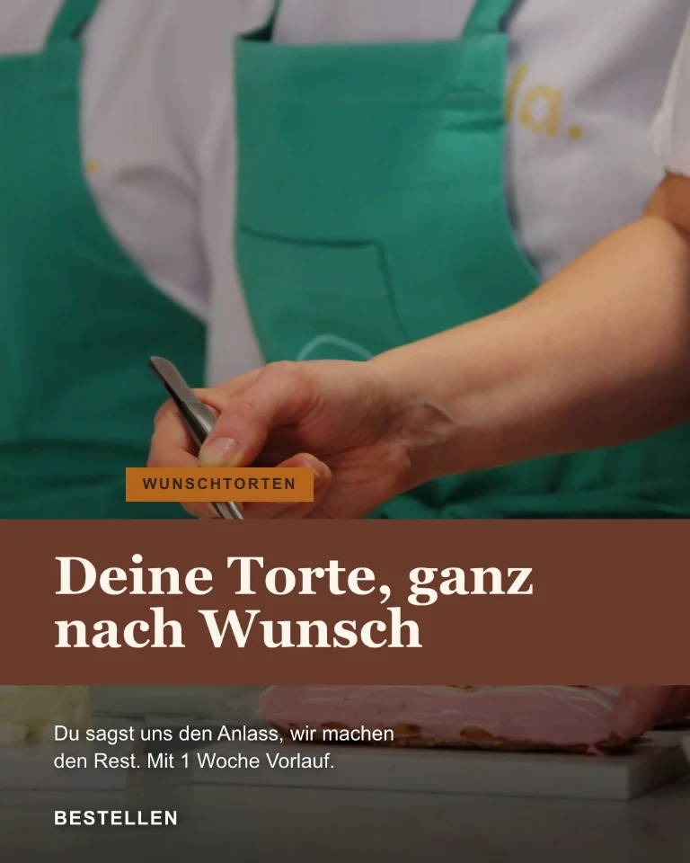 Post über Torten auf Bestellung, mit Aufforderung zu bestellen