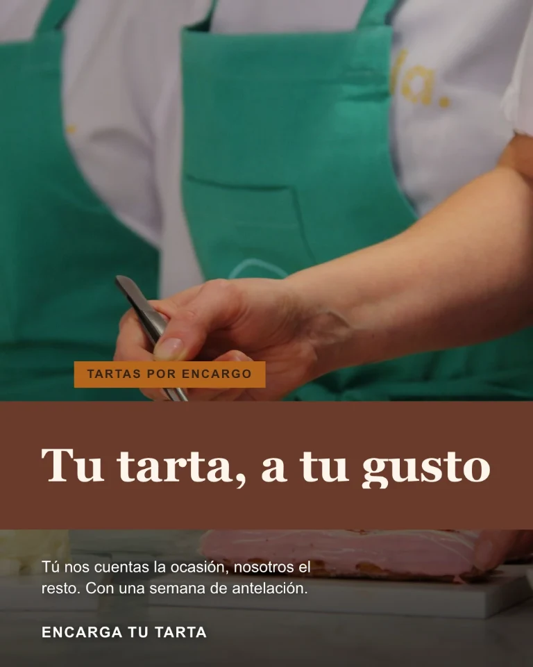 Post sobre las tartas por encargo, con llamada a hacer el pedido