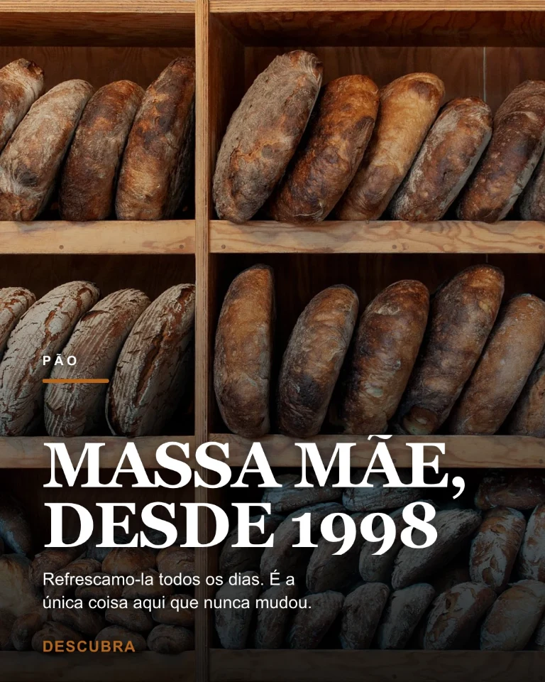 Post sobre massa-mãe e os pães da casa
