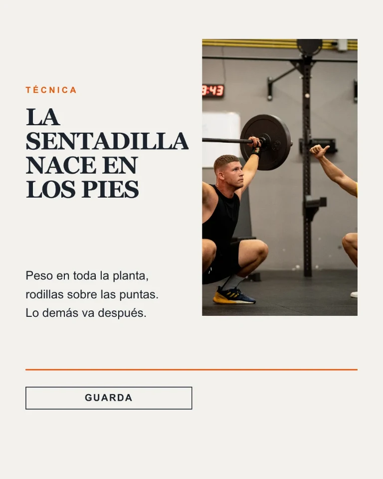 Post con un consejo técnico sobre un ejercicio de fuerza