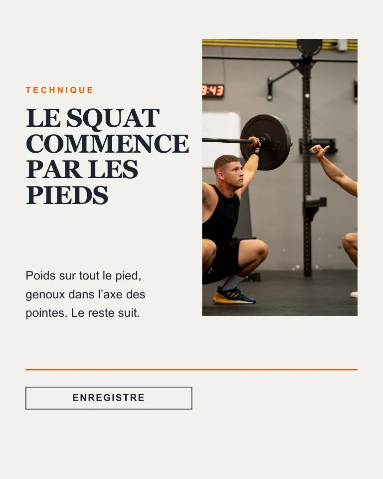 Post avec un conseil technique sur un exercice de force
