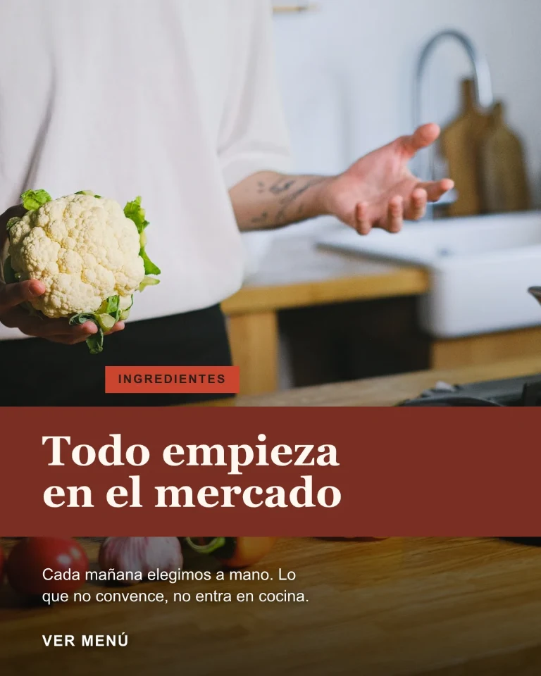 Post sobre los ingredientes elegidos en el mercado, badge «Ingredientes»