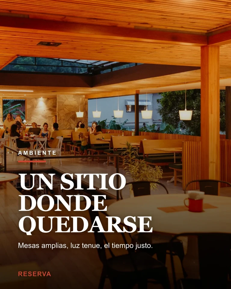 Post sobre el ambiente de la sala, con invitación a reservar