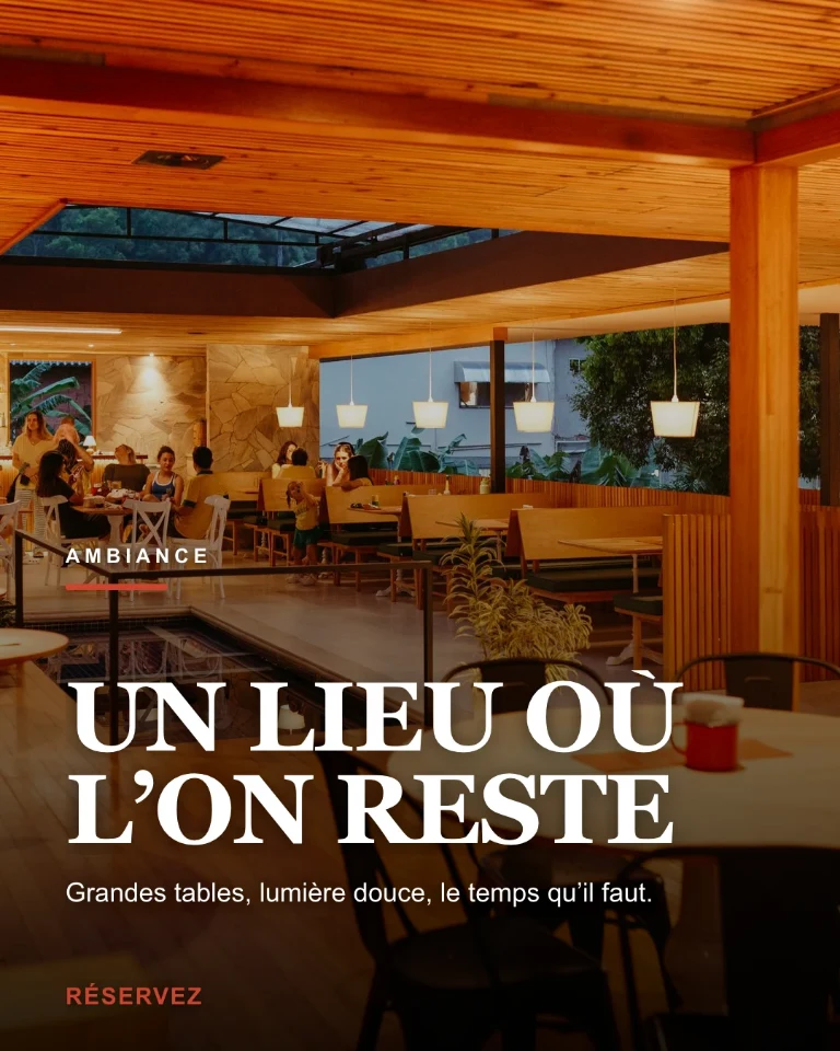Post sur l’ambiance de la salle, avec invitation à réserver