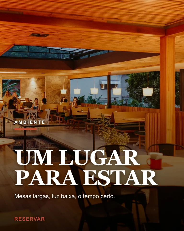 Post sobre o ambiente da sala, com convite à reserva