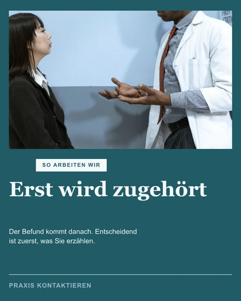 Post über die Arbeitsweise, mit Einladung zur Kontaktaufnahme