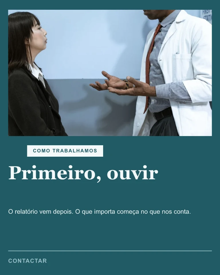 Post sobre o método de trabalho, com convite ao contacto